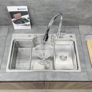 Chậu rửa bát Hàn Quốc 1 hố Sensuto S7848HQ