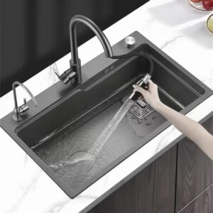 Chậu Rửa Bát 1 Hố Hàn Quốc Sensuto S7546X