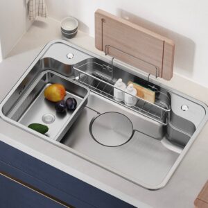 Chậu Rửa Bát 1 Hố Hàn Quốc Sensuto XLG8050T
