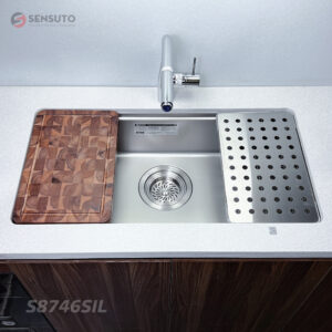 Chậu rửa bát 1 hố Sensuto S8746SIL