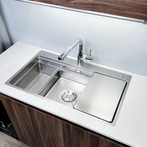 Chậu rửa bát chống xước 1 hố SENSUTO  S8650TS Decor bề mặt tạo hạt cao cấp