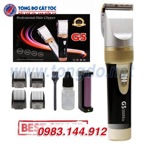 Tông đơ cắt tóc Kato G5 lưỡi thép (2pin 3W 2H)