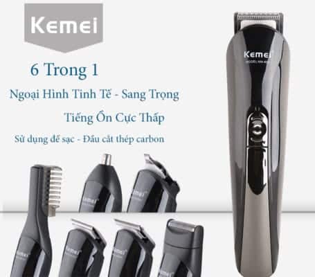 Tông đơ cắt tóc đa năng 6 trong 1 Kemei KM-600 36 - Tong do cat toc da nang 6 trong 1 Kemei KM 600 6