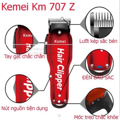 Tông đơ lưỡi kép Kemei KM-707z 18 - KM707z.1