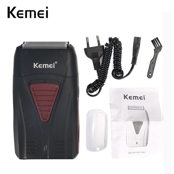 Máy cạo khô, Fade tóc lưỡi kép Kemei KM-3381 1 Máy cạo khô, Fade tóc lưỡi kép Kemei KM-3381