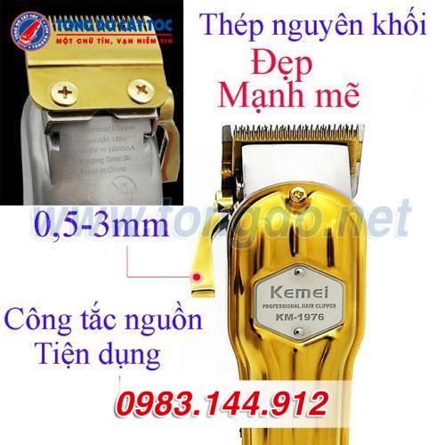 Tông đơ Kemei KM-1976 cao cấp(8W 5h) 3 Tông đơ Kemei KM-1976 cao cấp(8W 5h) - Ảnh 3