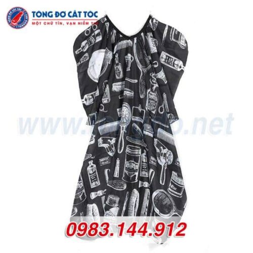 Áo choàng cắt tóc Barber Shop (A5)