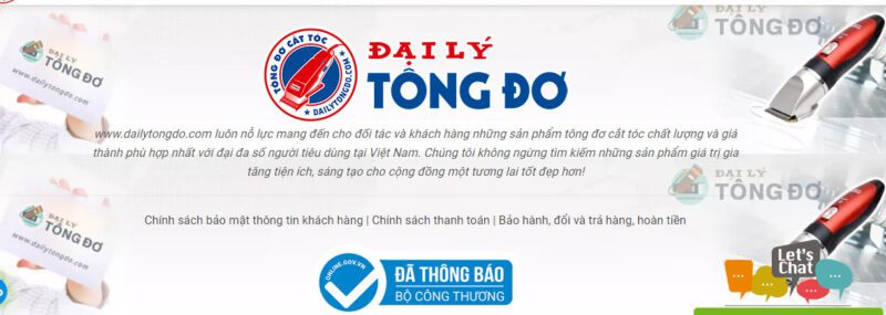 tông đơ chính hãng