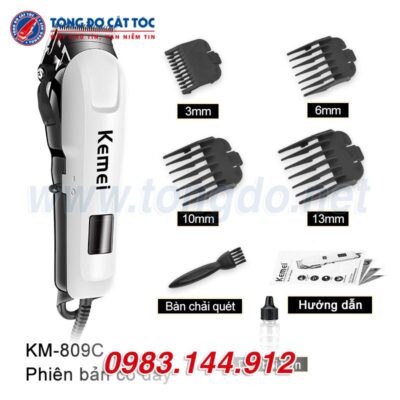 Tông đơ cắm điện trực tiếp Kemei KM 809C