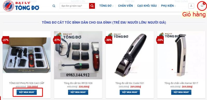 Mua tông đơ ở đâu uy tín