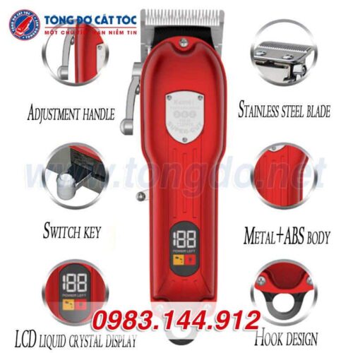 Tông đơ cắt tóc Kemei KM-802 6 - Kemei 802.4