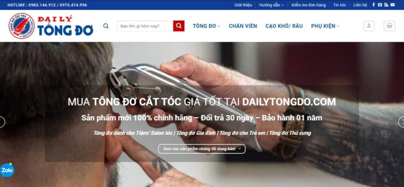 Cửa hàng bán tông đơ cắt tóc ở TPHCM 