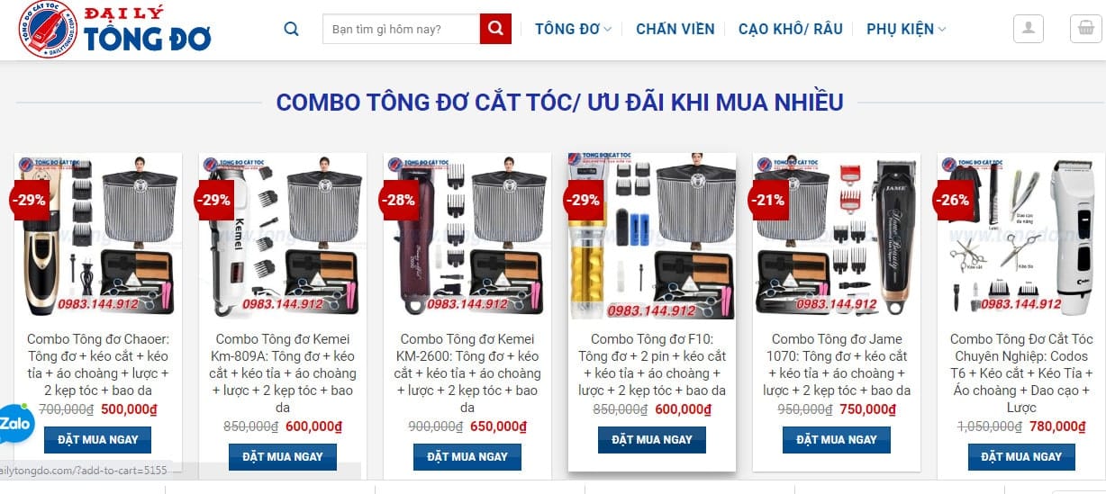Mua tông đơ cắt tóc Hà Nội 