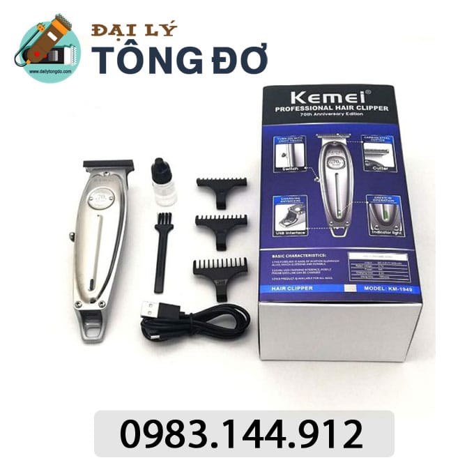 tông đơ chấn viền Kemei chuyên nghiệp