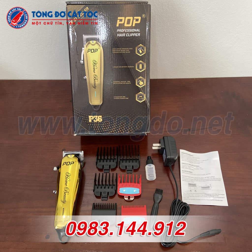 Tông Đơ Lưỡi Kép POP P36(10W 5h) 2 Tông Đơ Lưỡi Kép POP P36(10W 5h) - Ảnh 2