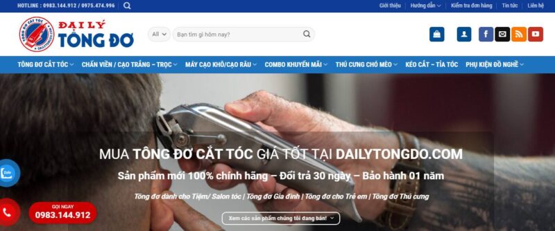 Tông đơ cắt tóc cho bé nguyen kim