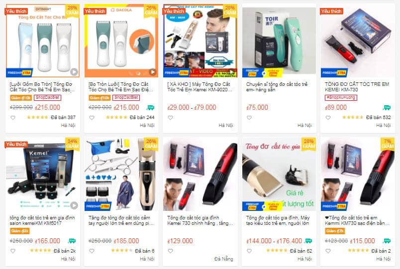  tông đơ cắt tóc cho bé Shopee