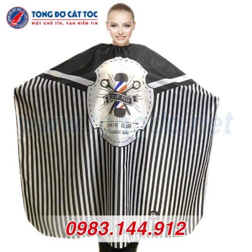 Áo choàng cắt tóc Barber Shop (B2)