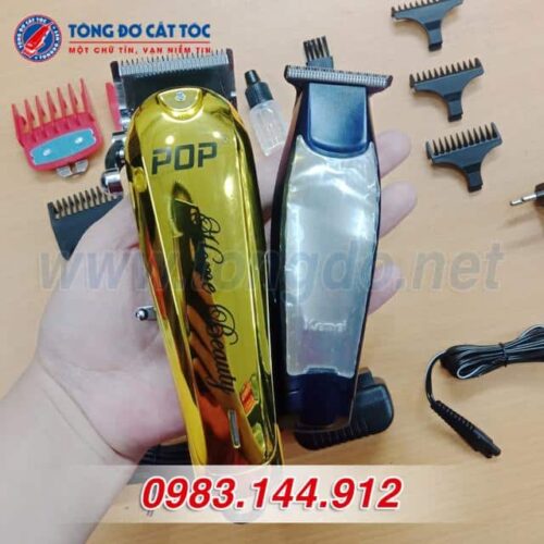 Combo Tông Đơ POP 36, Chấn Viền Kemei 5021