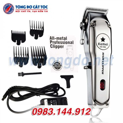 Combo Tông đơ Kemei KM1996, KM1949 tặng chổi phủi tóc 7 - Tong20do20Kemei20KM 1996