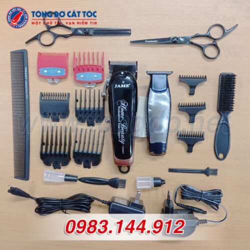 Combo Tông Đơ Chuyên Nghiệp Jame 1070 - MS01