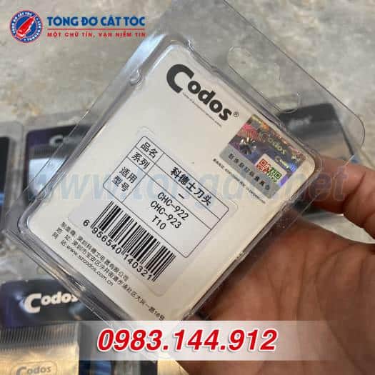 Lưỡi tông đơ Codos T10, Codos CHC 922, Codos CHC 923 chính hãng 4 Lưỡi tông đơ Codos T10, Codos CHC 922, Codos CHC 923 chính hãng - Ảnh 4
