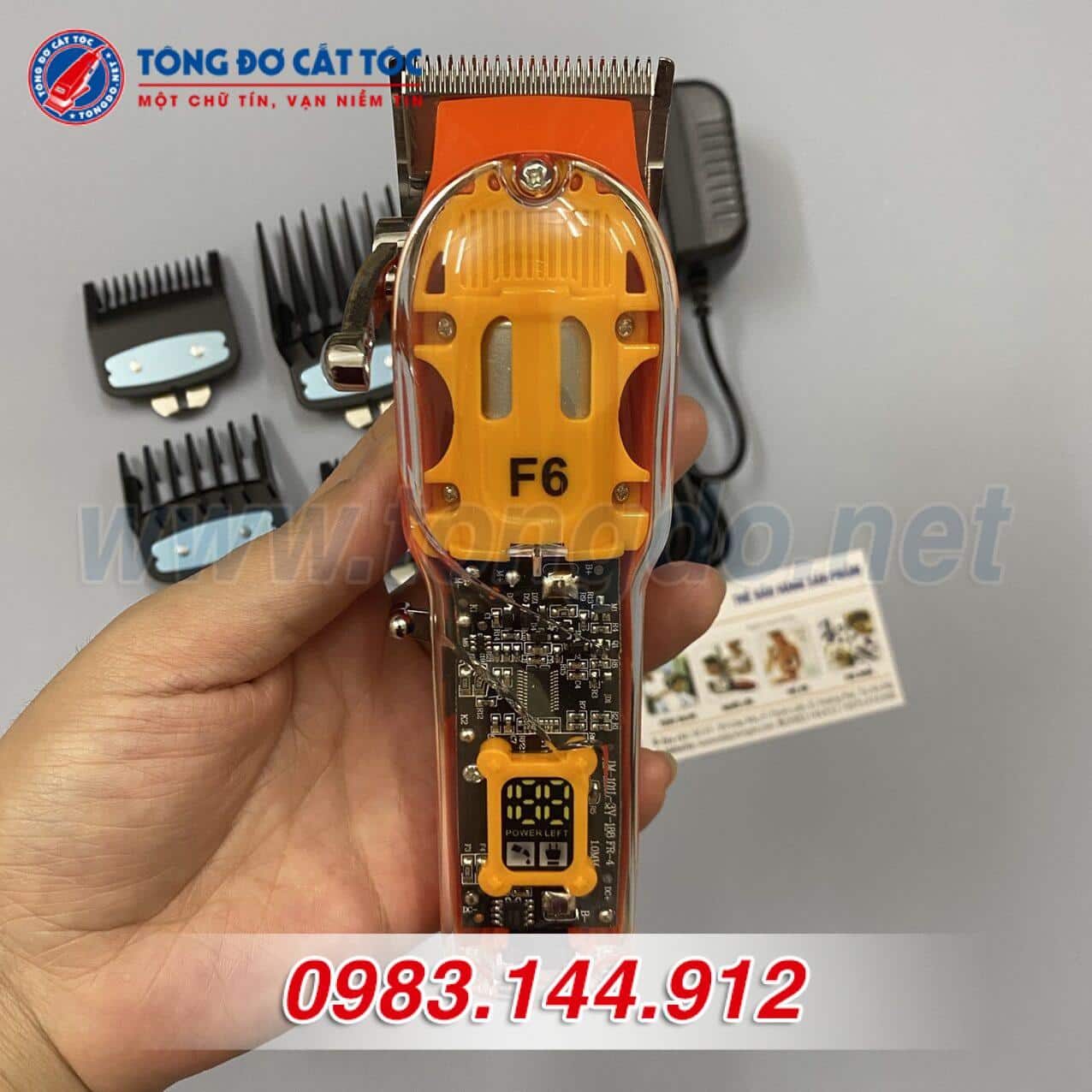 Tông đơ lưỡi kép POP F6(10W 4h) 4 Tông đơ lưỡi kép POP F6(10W 4h) - Ảnh 4