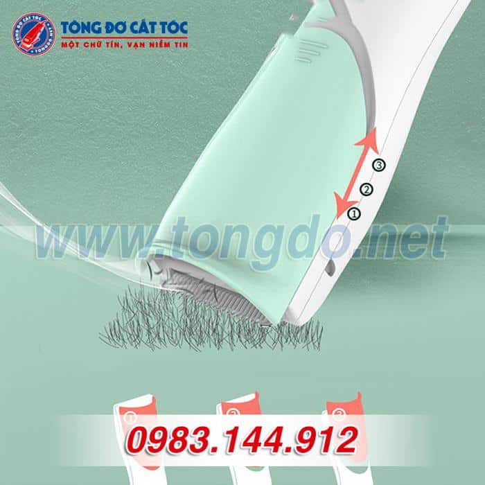 Tông đơ cắt tóc hút tóc thông minh T520A