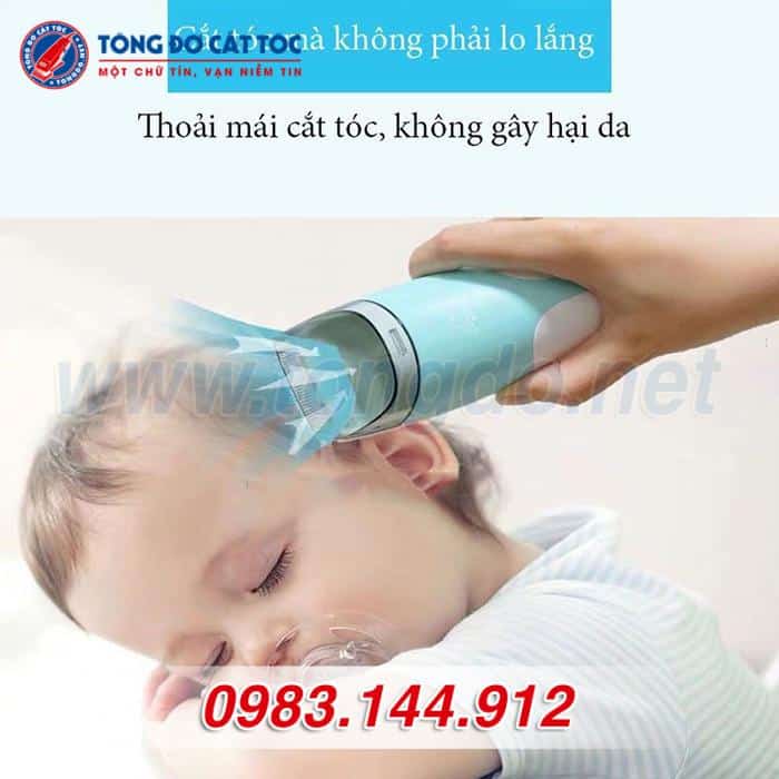 Ưu điểm vượt trội của tông đơ cắt tóc cho bé có hút thông minh