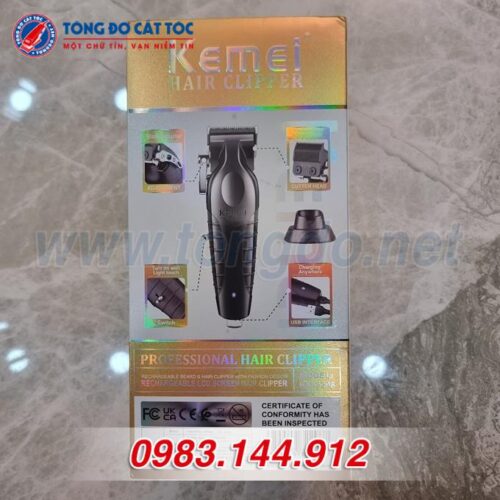 Tông đơ cắt tóc Kemei 2296 (5W 3,5H) 15 Tông đơ cắt tóc Kemei 2296 (5W 3,5H) 14 - KM 2296 8
