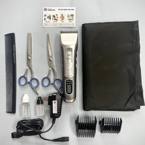 Combo tông đơ pop 1985: tông đơ + kéo cắt + kéo tỉa + áo choàng + lược 14 - z4409178177545 f7f057fc14acd0bf27c39e8b8b635258