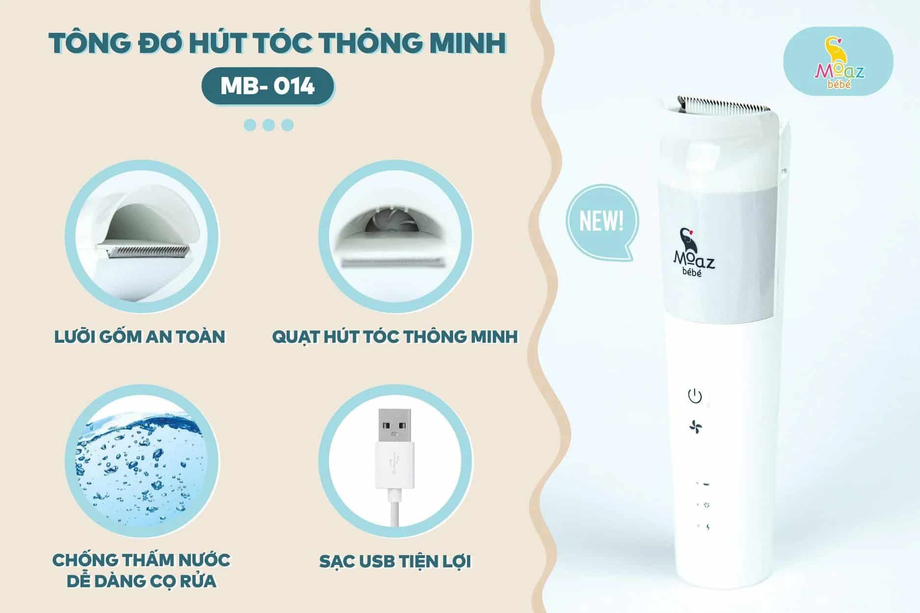 Tông đơ Moaz BEBÉ MB - 014 