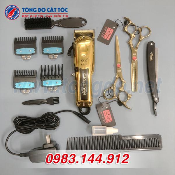 Combo Tông Đơ lưỡi kép F80 - MS04 2 - combo F80 keo rong vang