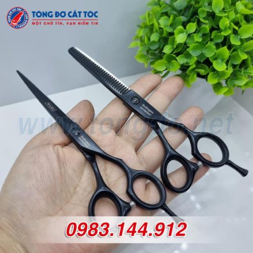 Bộ kéo cắt tỉa wahl đen trơn – W01 6 Bộ kéo cắt tỉa wahl đen trơn – W01 5 - wahl den 4