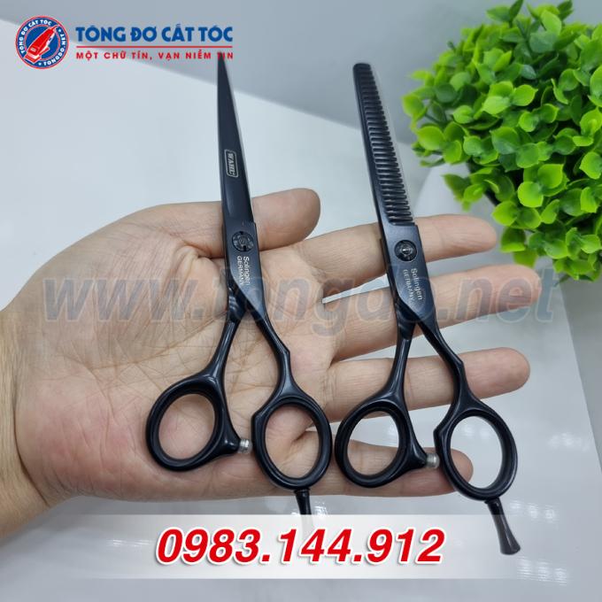 Bộ kéo cắt tỉa wahl đen trơn – W01 1 Bộ kéo cắt tỉa wahl đen trơn – W01