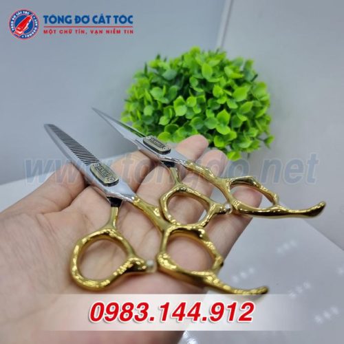 Bộ kéo cắt tỉa wahl trơn tay vàng – W05 5 - wahl tron 4