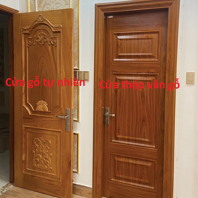 cửa thép vân gỗ
