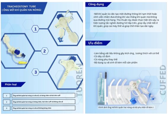 Mở khí quản 2 nòng Tuoren