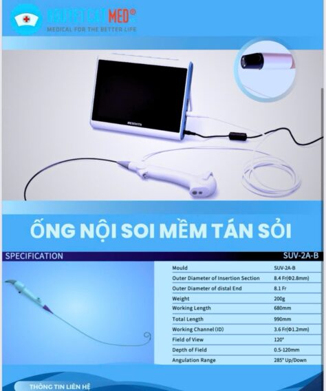 Ống Nội Soi Mềm Tán Sỏi Nội Soi