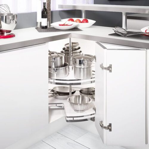 Bộ mâm xoay 2 tầng 270 độ 900mm Hafele 542.31.650