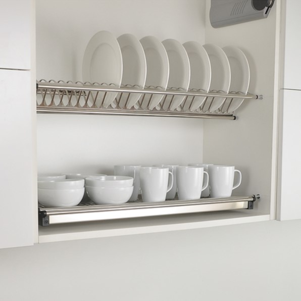 Giá để bát đĩa inox cố định 2 tầng Inoxen BV60 Giá để bát đĩa inox cố định 2 tầng Inoxen BV60