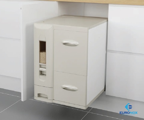 Thùng gạo 3 khoang Euronox EUR.B45