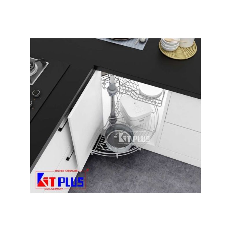 Mâm xoay Inox mờ cao cấp mở 1/2 -180 Kit Plus DK.180 VIP Mâm xoay Inox mờ cao cấp mở 1/2 -180 Kit Plus DK.180 VIP