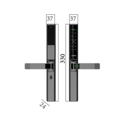 Khóa thông minh Avolock AN-393-B 3 Kích thước khóa thông minh Avolock AN-393-B