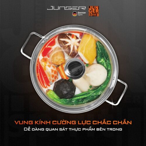 Bộ nồi Inox Junger CWJ-070 cao cấp 7 chi tiết 3 Ảnh bộ nồi Inox Junger CWJ-070