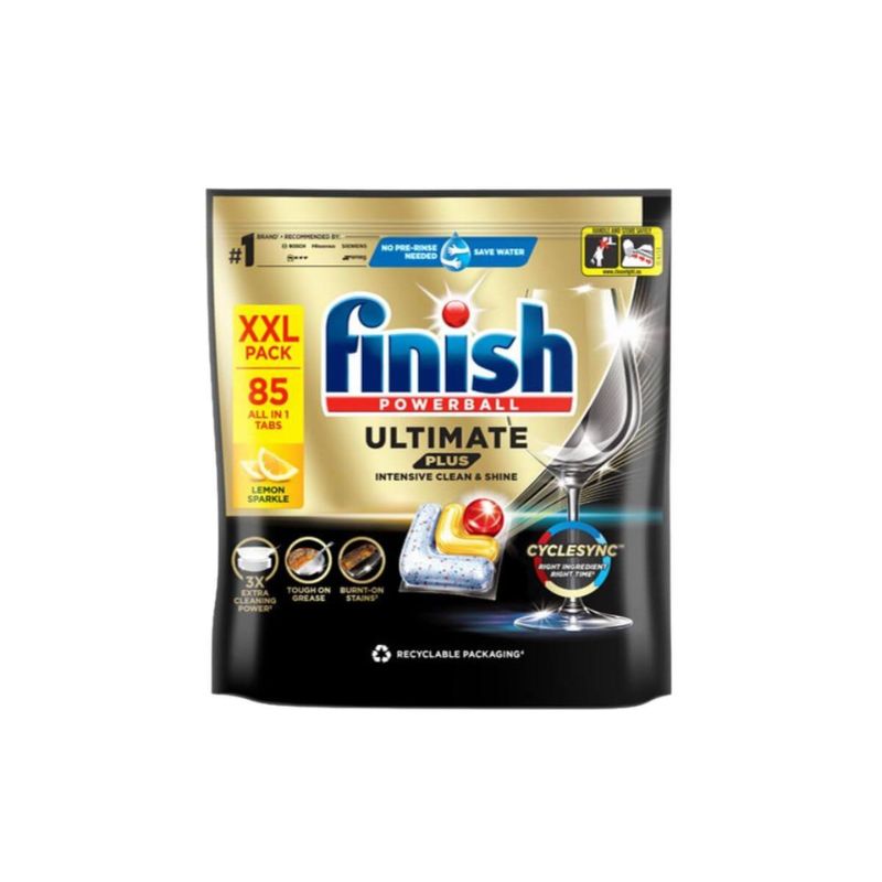 Viên rửa bát Finish Ultimate Plus túi 85 viên Viên rửa bát Finish Ultimate Plus túi 85 viên