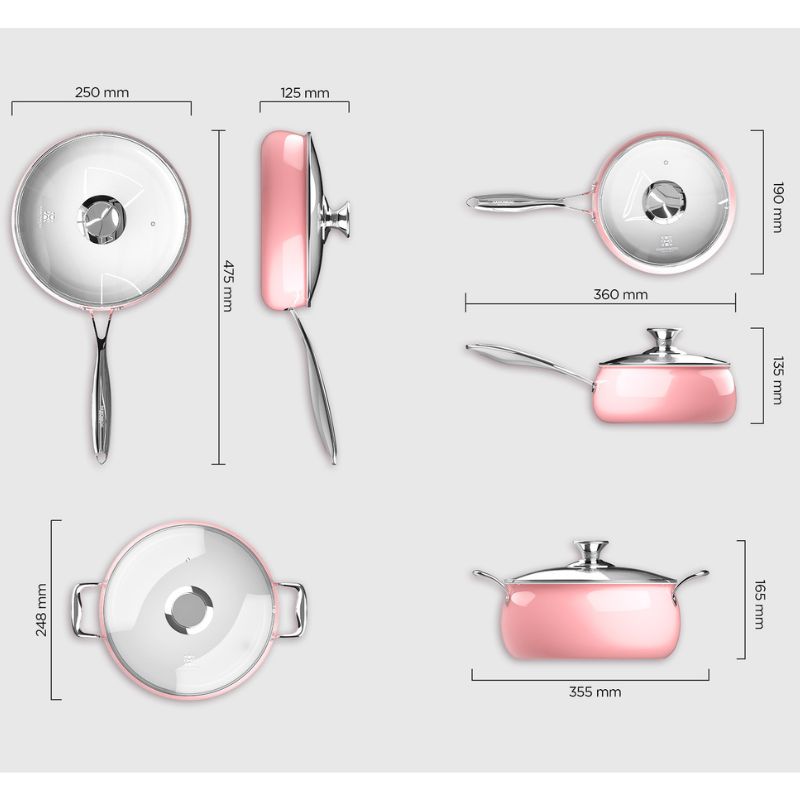 Chi tiết bộ nồi Hawonkoo CWH-070-PK Chi tiết bộ nồi Hawonkoo CWH-070-PK
