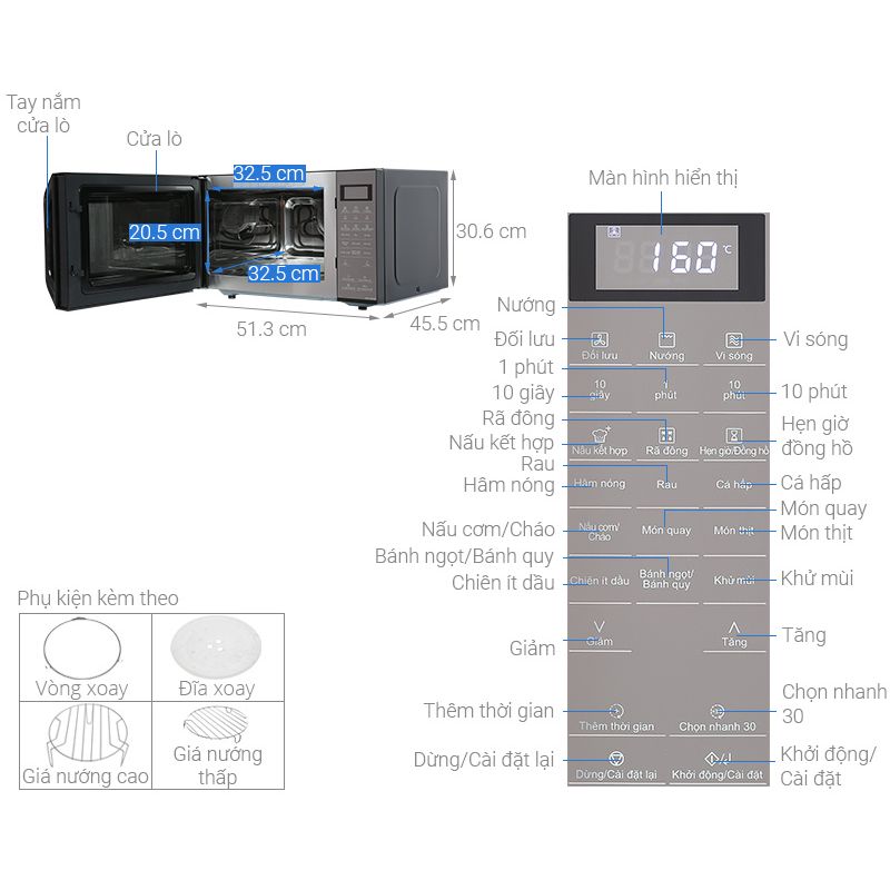 Chi tiết lò vi sóng Panasonic NN-CT66MBYUE Chi tiết lò vi sóng Panasonic NN-CT66MBYUE