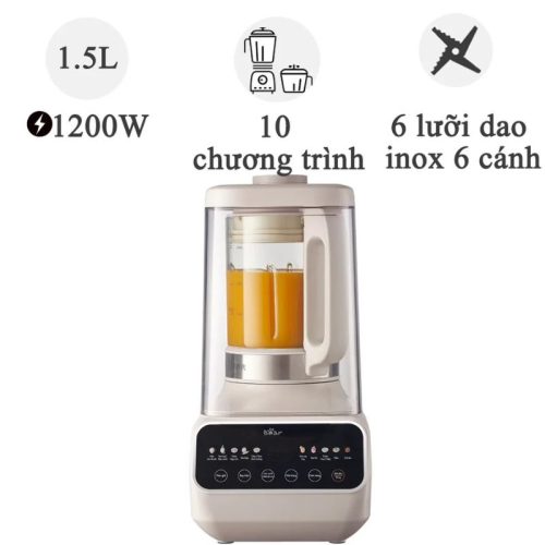 Máy làm sữa hạt Bear PBJ-D08T1 1.5 Lít