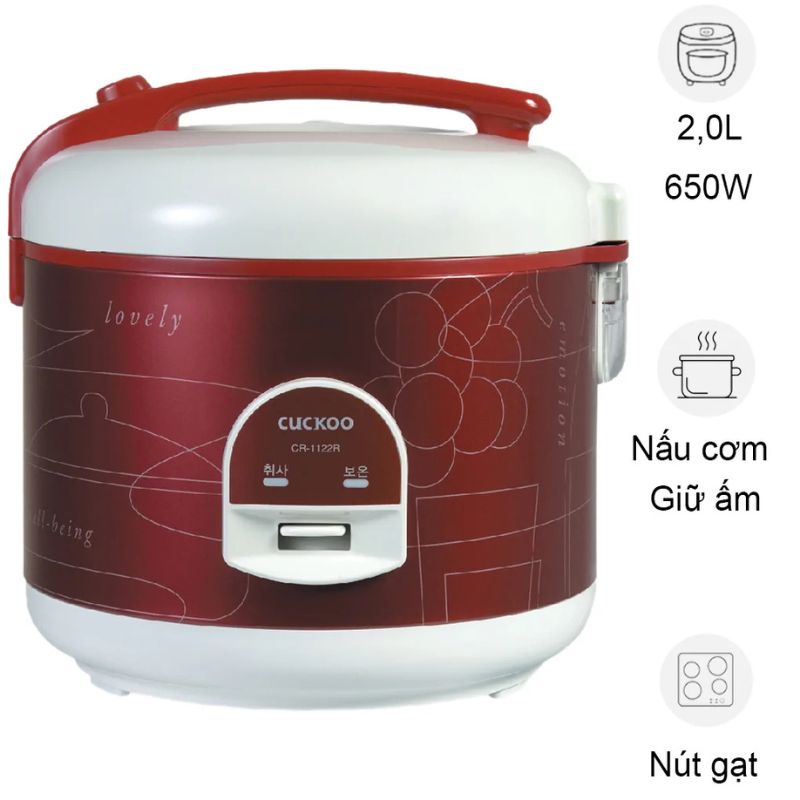 Nồi cơm điện Cuckoo CR-1122 2.0 Lít Nồi cơm điện Cuckoo CR-1122 2.0 Lít